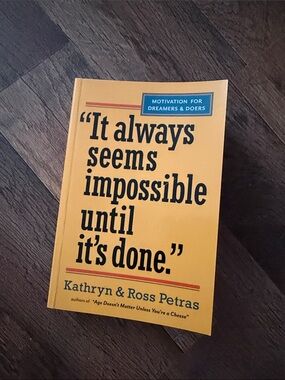 Motivational Paperback Book - Yellow Cover by Kathryn & Ross Petras